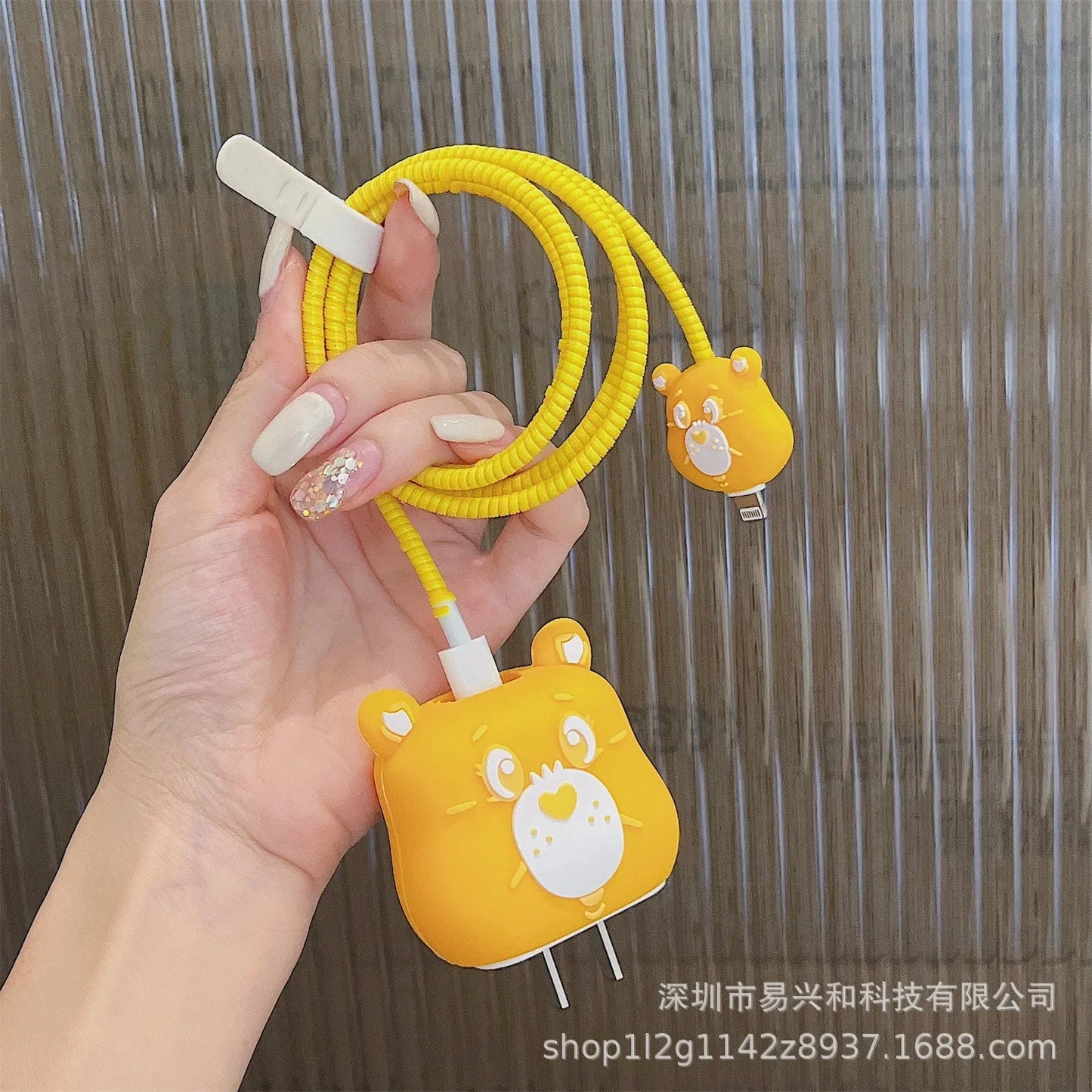 Sanrios Kuromi HelloKitty Melodys Cable Protector for Iphone Ipad 20W Charger Case Kawaii Anime Winnie Stellalou Protector Shell