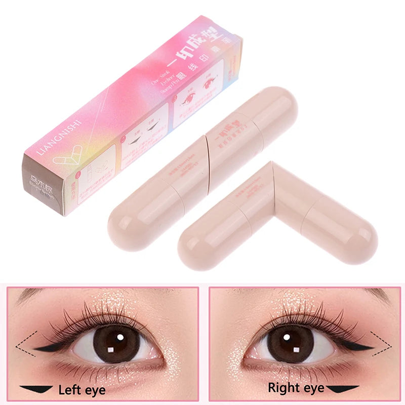 Eyeliner Stamp Integrated Eyeliner Stamp Precise Outline Signet Long-Lasting Eyeliner Liquid Pen Makeup Cosmetics