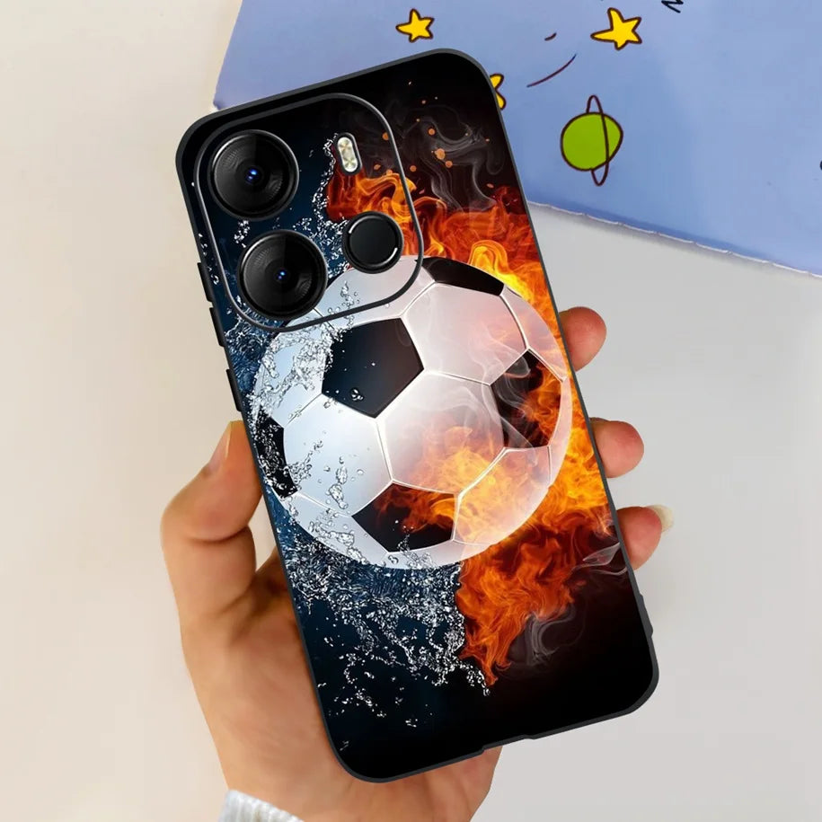 For Infinix Smart 7 HD Case Smart 7 Plus Soft Silicone Cover for Infinix Smart7 HD Capa Smart7hd Phone Cases Cute Dinosaur Funda