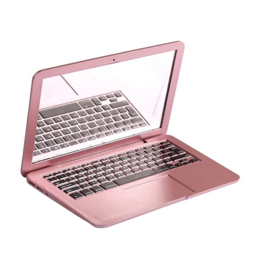 Pocket Laptop Mini Makeup Mirror Glass Handheld Pocket Mirror Magnifying Vanity Folding Mirrors Makeup Accessories