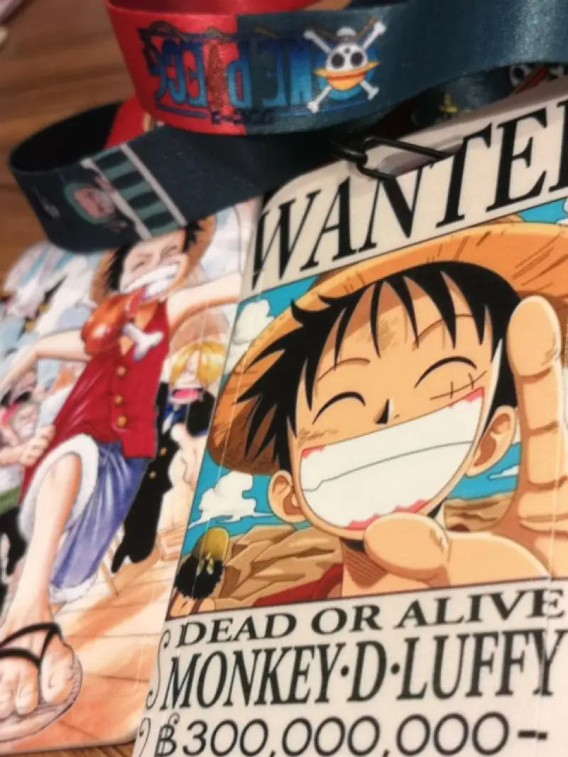 1 Set One Piece Anime Card Cases Card Lanyard Key Lanyard Cosplay Badge ID Cards Holders Neck Straps Keychains Luffy Zoro Ace