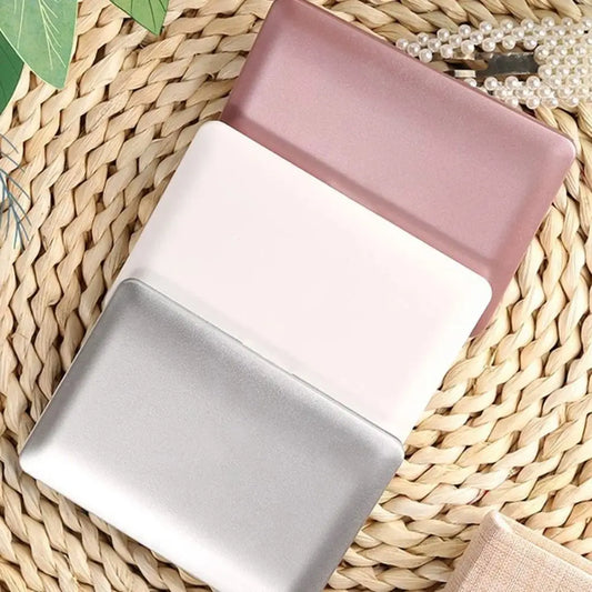 Pocket Laptop Mini Makeup Mirror Glass Handheld Pocket Mirror Magnifying Vanity Folding Mirrors Makeup Accessories