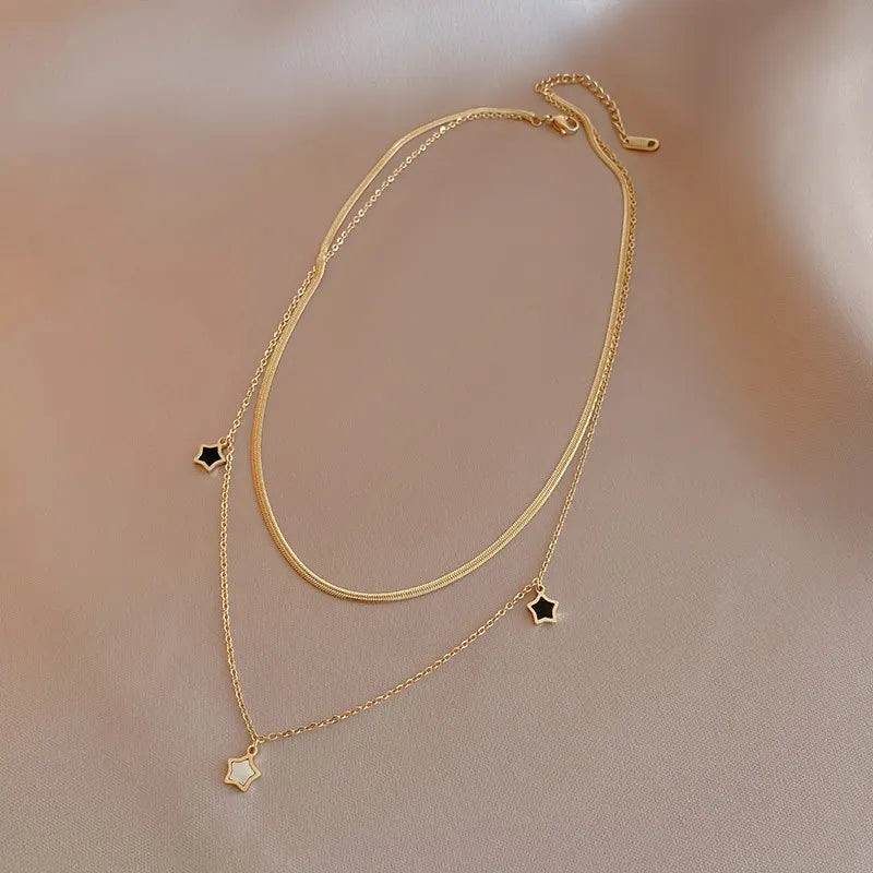 Korean Fashion Flat Snake Chain Herringbone Necklace for Women Jewelry Charm Party Choker Necklace Party Gift Collares Para Muje
