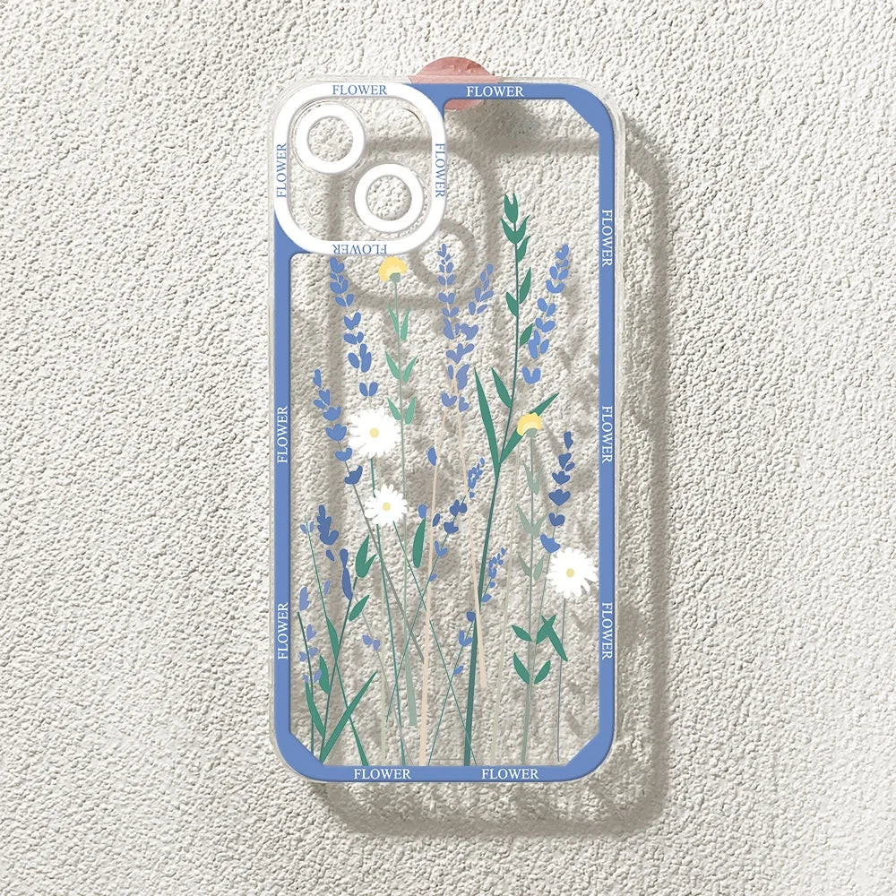 Flower Case For Samsung Galaxy A06 A56 A16 A36 A55 5G A15 A54 A14 A34 A50 A23 A32 A33 A31 A51 A71 A05 A05S S25 Ultra Plus Cover