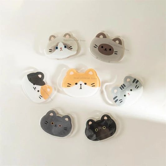 Korean Cute Funny Cat Grip Tok Griptok Phone Stand Holder Support For iPhone 15 Samsung Huawei Universal Accessories Holder Ring
