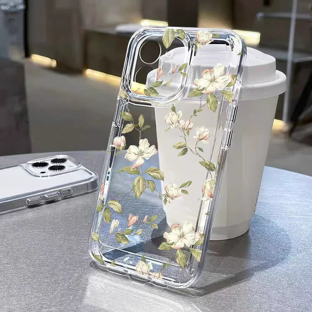 Flower Case For Samsung Galaxy A06 A56 A16 A36 A55 5G A15 A54 A14 A34 A50 A23 A32 A33 A31 A51 A71 A05 A05S S25 Ultra Plus Cover