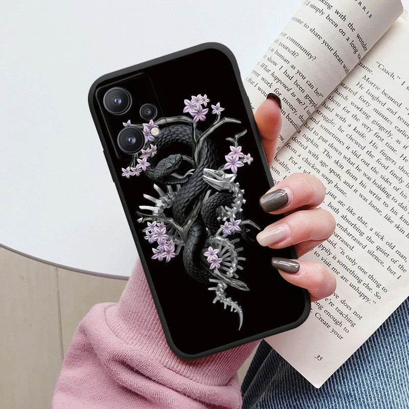 For Realme 9 4G Case 9 Pro Plus Cover Cute Heart Flower Back Cover Soft Silicone Protective Funda For OPPO Realme 9 Pro+ Shell