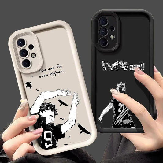 Haikyuu Karasuno Volleyball Anime Case For Samsung Galaxy A55 5G A54 A35 A53 A52 A34 A12 A13 A14 A15 A16 A25 A32 A33 Phone Cover