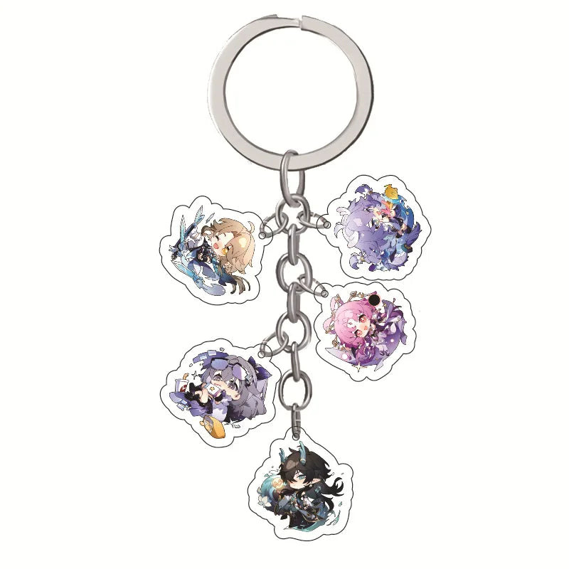 New Honkai: Star Rail Acrylic Keychain Accessories Game Multi-Pendant Figure Key Holder For Women Men Jewelry Wholesale Cosplay