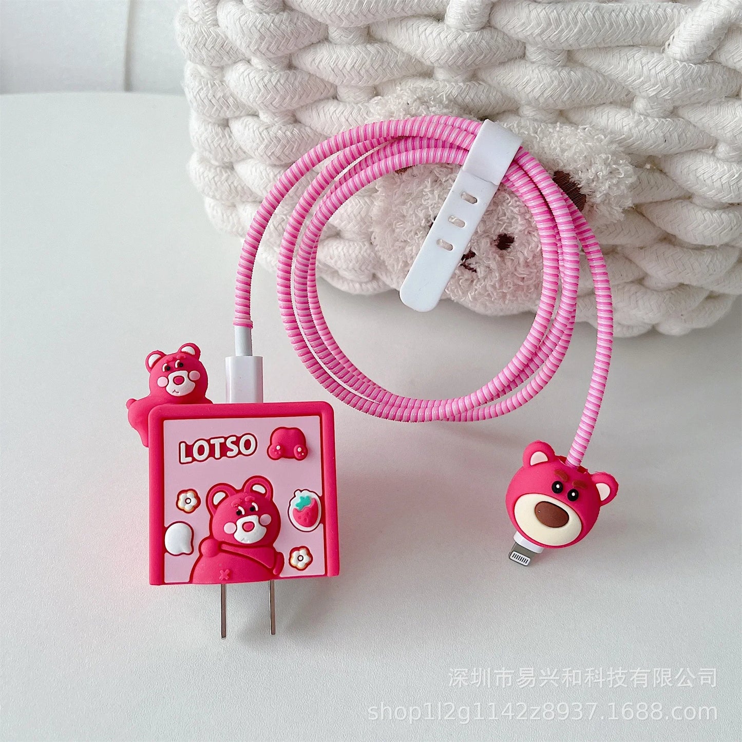 Sanrios Kuromi HelloKitty Melodys Cable Protector for Iphone Ipad 20W Charger Case Kawaii Anime Winnie Stellalou Protector Shell