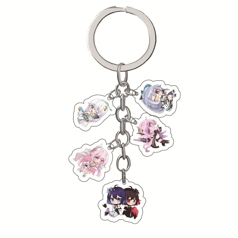 New Honkai: Star Rail Acrylic Keychain Accessories Game Multi-Pendant Figure Key Holder For Women Men Jewelry Wholesale Cosplay