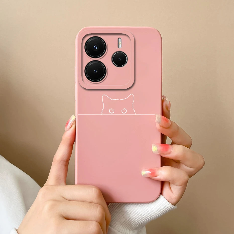 Case For Redmi Note 14 Pro Plus 4G 5G Pretty Sweet Girls Silicone Soft Protective Cover For RedmiNote14 14Pro Plus Fundas Bumper