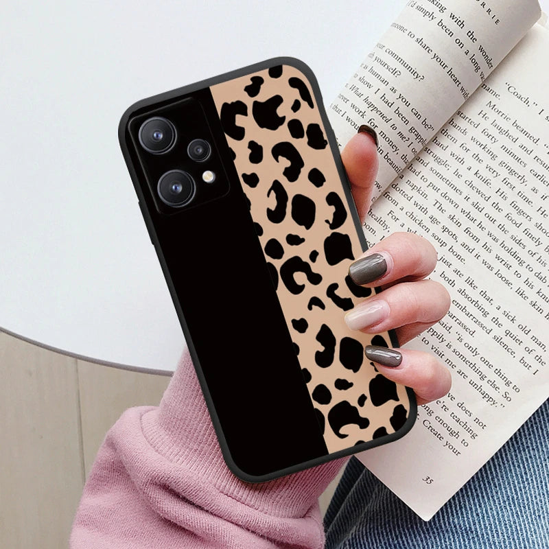 For Realme 9 4G Case 9 Pro Plus Cover Cute Heart Flower Back Cover Soft Silicone Protective Funda For OPPO Realme 9 Pro+ Shell