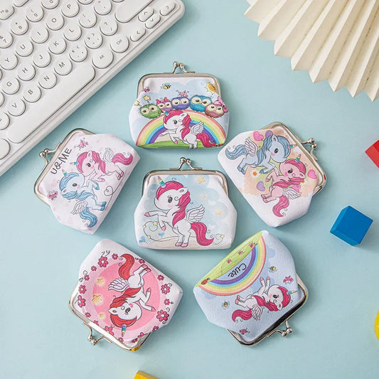 Women's Wallet Mini Unicorn Wallet Card Holder Case Coin Purse Clutch Change Bag Children's Wallets Change Holder Bags For Girls