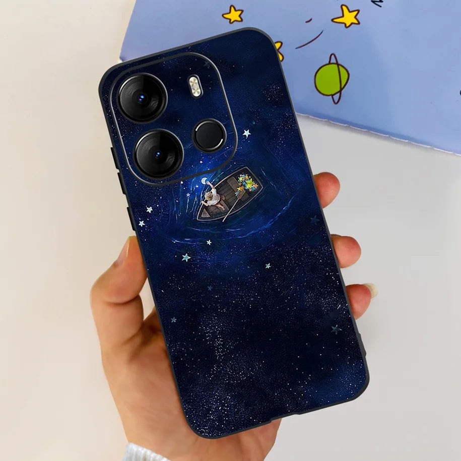 For Infinix Smart 7 HD Case Smart 7 Plus Soft Silicone Cover for Infinix Smart7 HD Capa Smart7hd Phone Cases Cute Dinosaur Funda