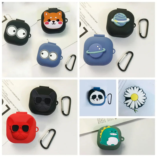 For moto buds/ buds+ Case Funny Cartoon dogs Case Silicone Wireless Bluetooth Earphone Case for moto buds+ cover