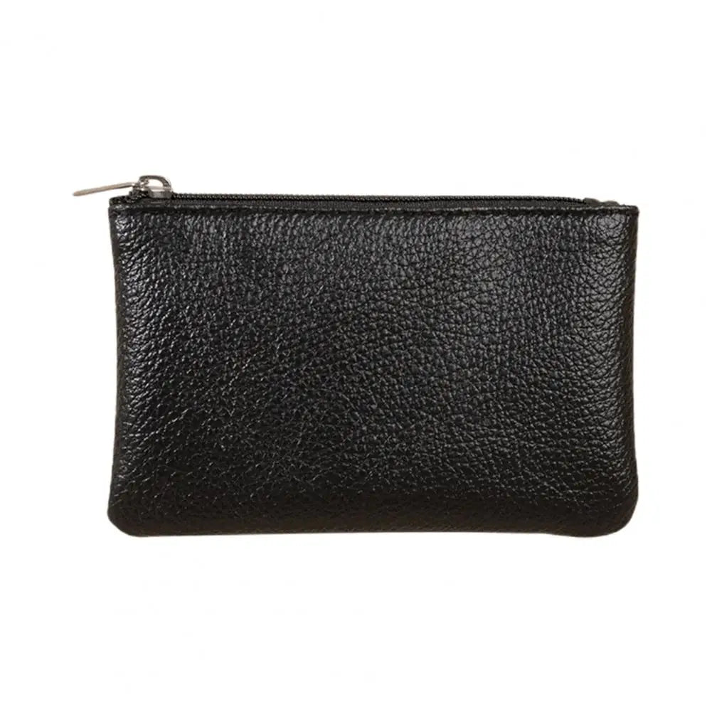 Women Wallet Mini Short Lychee Pattern Faux Leather Cards Holder Smooth Zipper Slim Wallet Coin Purse Money Case Shopping Use