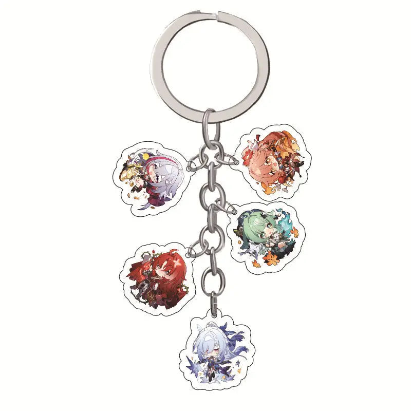 New Honkai: Star Rail Acrylic Keychain Accessories Game Multi-Pendant Figure Key Holder For Women Men Jewelry Wholesale Cosplay