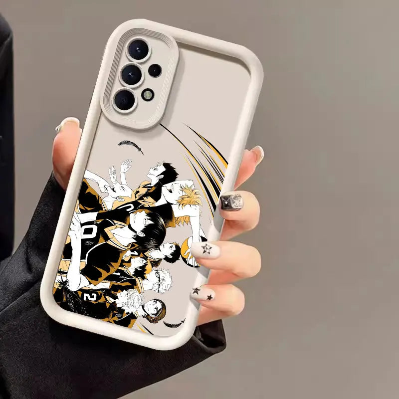 Haikyuu Karasuno Volleyball Anime Case For Samsung Galaxy A55 5G A54 A35 A53 A52 A34 A12 A13 A14 A15 A16 A25 A32 A33 Phone Cover