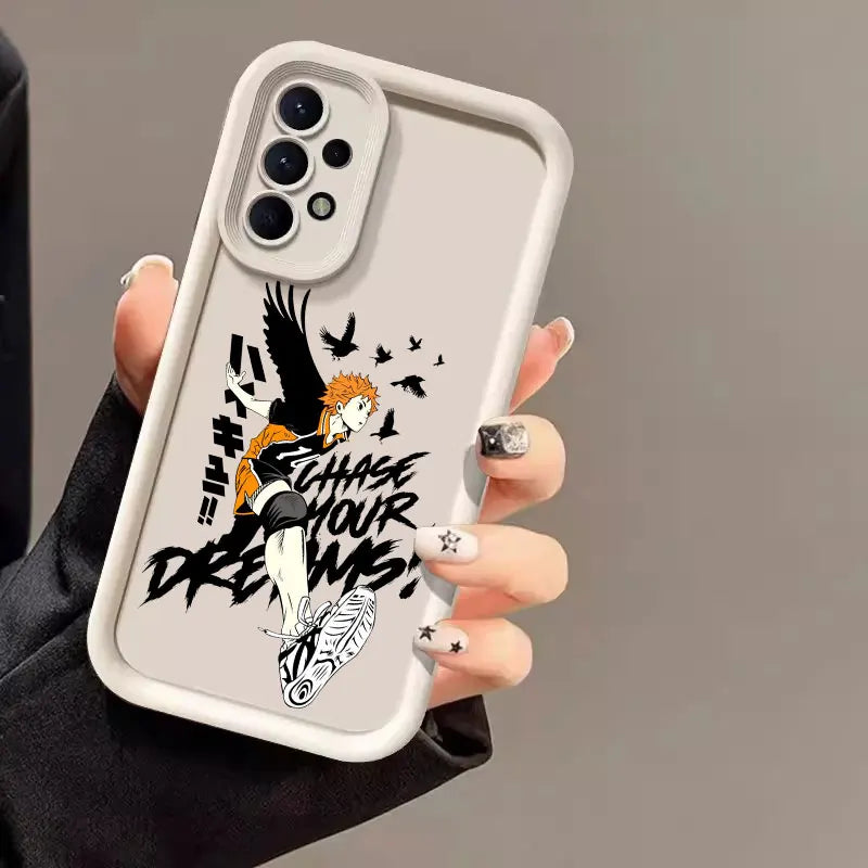 Haikyuu Karasuno Volleyball Anime Case For Samsung Galaxy A55 5G A54 A35 A53 A52 A34 A12 A13 A14 A15 A16 A25 A32 A33 Phone Cover