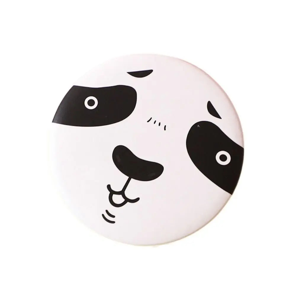 Cute Cartoon Dog Strawberry Panda Letter Small Makeup Mirror Portable Women Girls Makeup Round Mirror Compact Single-sided