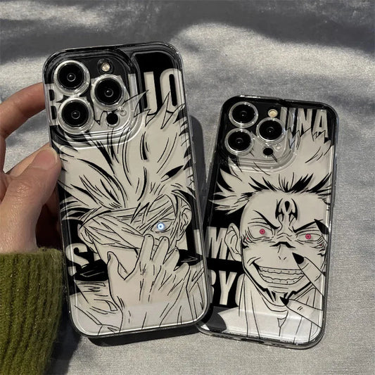 Anime Jujutsu Kaisen Cool Black Phone Case For TECNO CAMON 30 20 POVA 6 5 SPARK 10 Infinix Smart 8 7 Note Hot 40 30i 20i Pro 5G