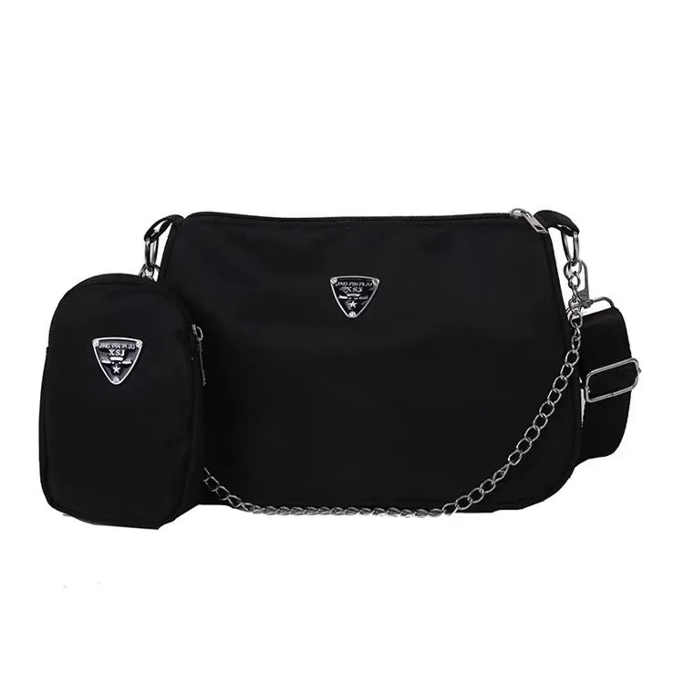 Fashionable and Popular Summer Korean Bag Women's Bag Versatile Two-piece Package Fashion Chain One Shoulder Cross Body Bag