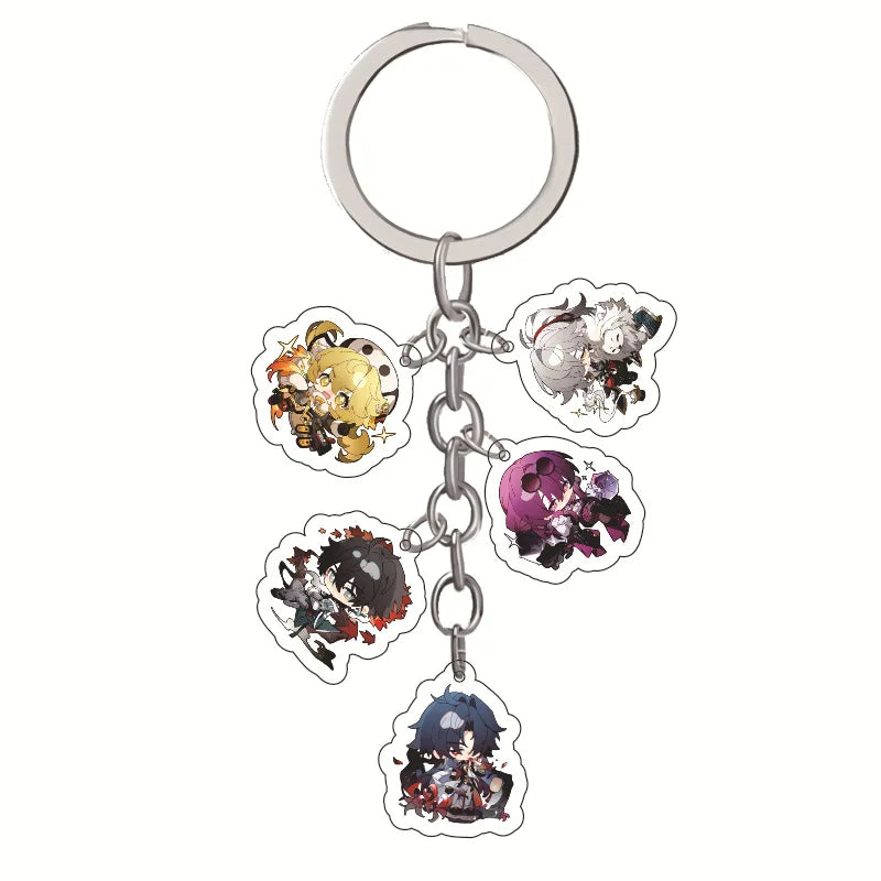 New Honkai: Star Rail Acrylic Keychain Accessories Game Multi-Pendant Figure Key Holder For Women Men Jewelry Wholesale Cosplay