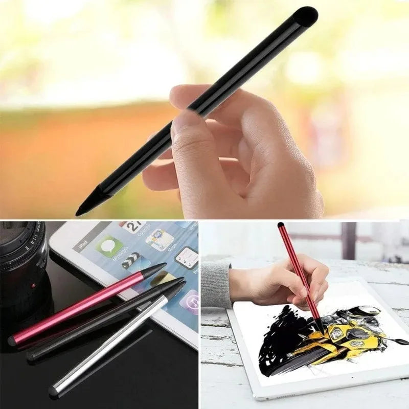 Smart Phone Tablet Touchscreen Pen 2in1 Universal Portable Capacitive Touch Screen Pen Resistive Stylus for Samsung IPhone IPad