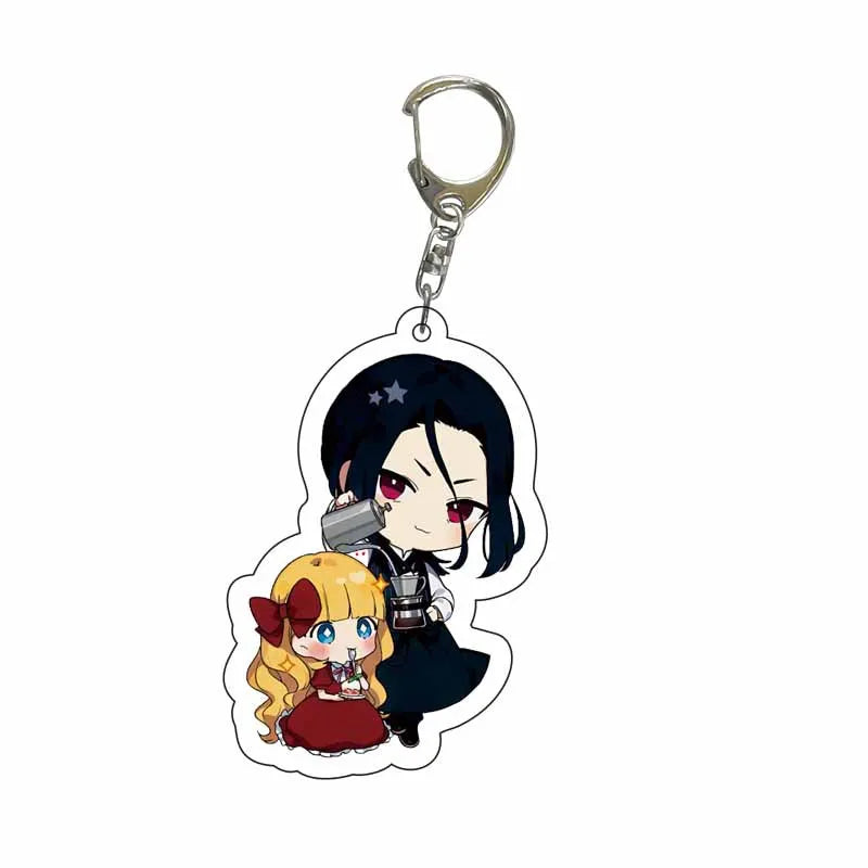 New Dogs Keychain Atsushi Nakajima Dazai Double Sided Transparent Acrylic Pendant Figure Key Holder Jewelry For Fans Accessories