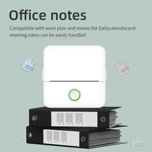X6 Portable Mini Printer Thermal Printing Sticker Wireless Inkless Pocket Printer Self-adhesive Label Printer For Christmas gift