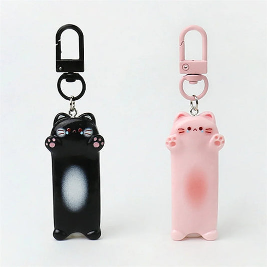 Kawaii Cartoon Cat Animal Backpack Pendants Key Chain Cute Seeking A Hug Cat Keychain Sweet Car Keyring for Children Gift