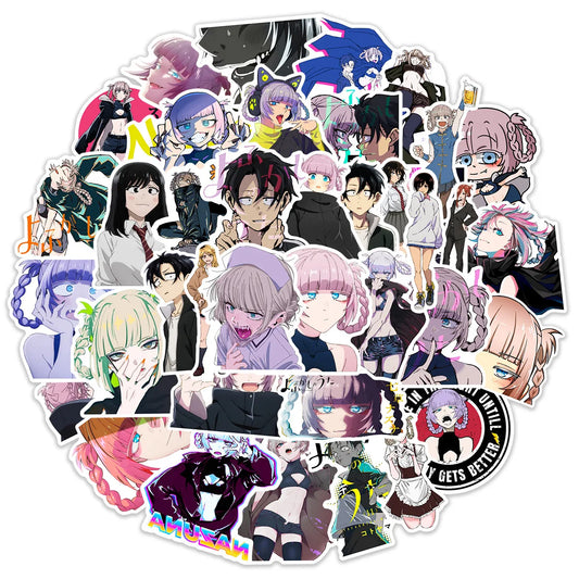 10/30/50PCS Call Of The Night Anime Stickers Kou Nazuna Sticker Waterproof Laptop Skateboard Motorcycle Guitar Phone Girls Decal