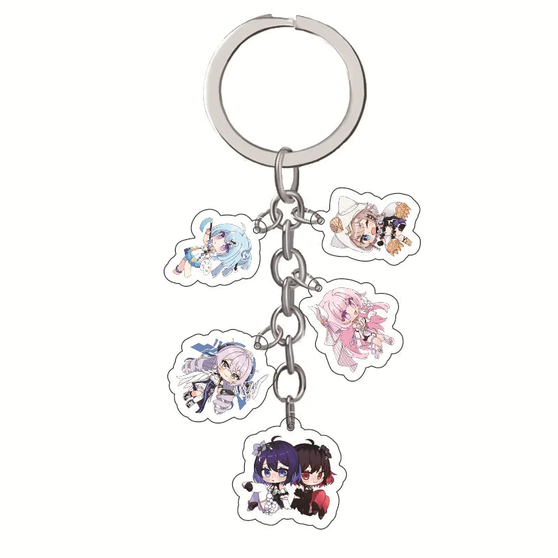 New Honkai: Star Rail Acrylic Keychain Accessories Game Multi-Pendant Figure Key Holder For Women Men Jewelry Wholesale Cosplay