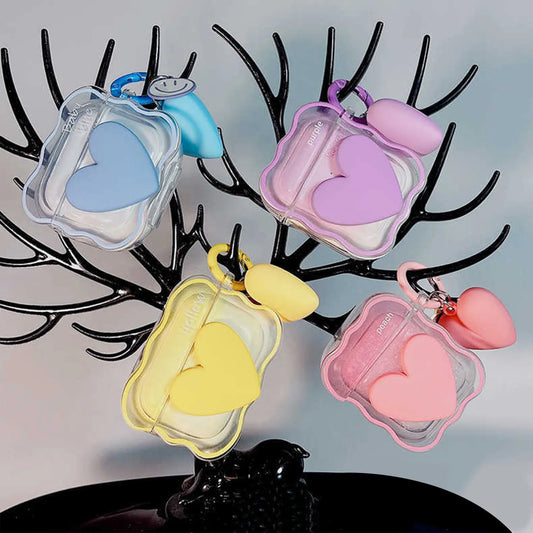 wholesale Ins 3D Bow Wave Case for Apple AirPods 3 Cases Purple Floral Girls Cover for AirPods 12 AirPods Pro Box With Keychain
