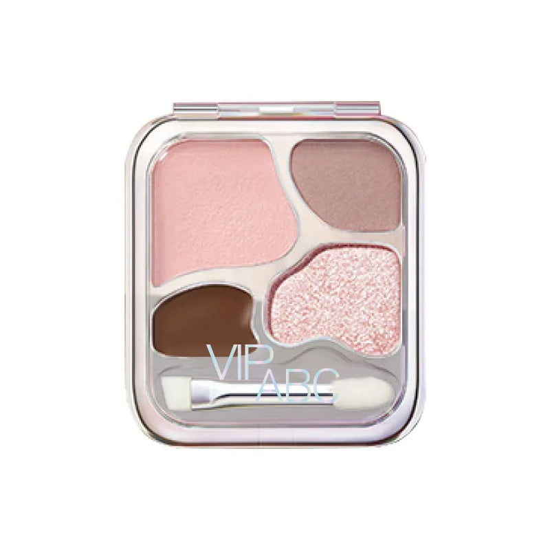 4 Colors Eye Shadow Powder Palette Blush Eyeliner Eyeshadow Highlight Contour Palette Cute Makeup Rare Beauty Cosmetics