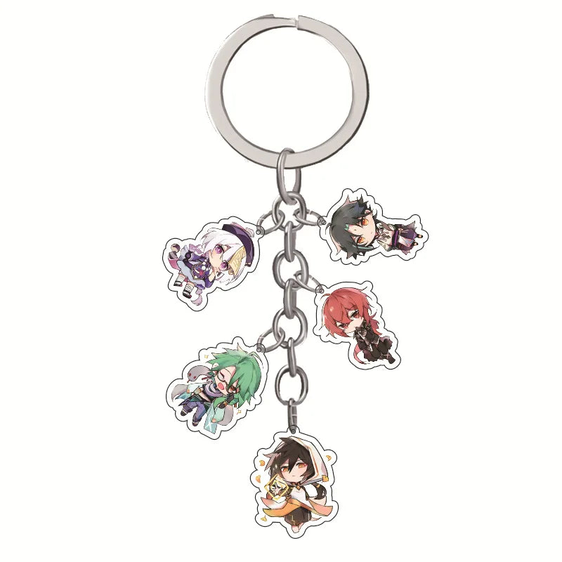 New Honkai: Star Rail Acrylic Keychain Accessories Game Multi-Pendant Figure Key Holder For Women Men Jewelry Wholesale Cosplay