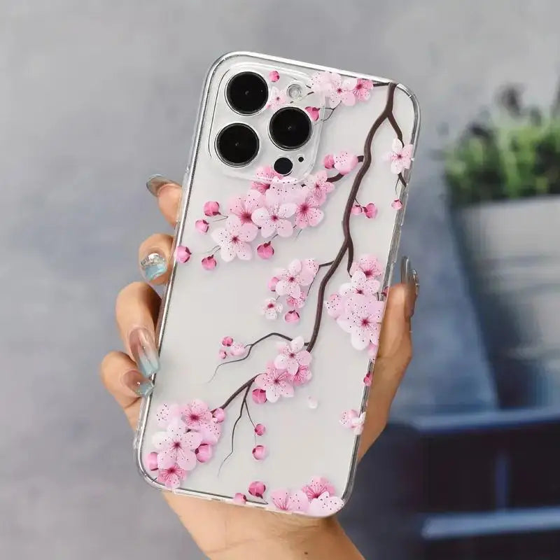 Flower Case For Samsung Galaxy A06 A56 A16 A36 A55 5G A15 A54 A14 A34 A50 A23 A32 A33 A31 A51 A71 A05 A05S S25 Ultra Plus Cover