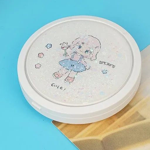 2x mini led mirror compact small pocket makeup mirrors for makeup cute make up mirror with lights