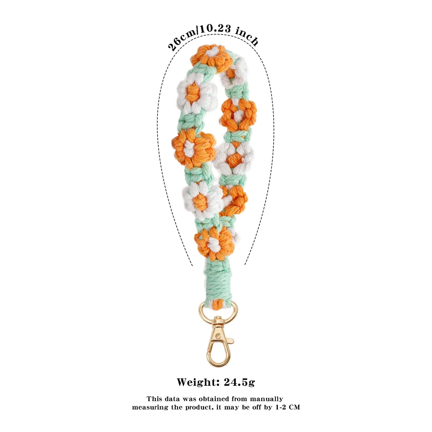 Artisan Crafted Handmade Mobile Accessory Flower Charm Woven Bag Pendant For Fashion Accessory Phone Decoration Gift Idea