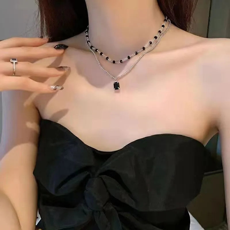 Korean Fashion Flat Snake Chain Herringbone Necklace for Women Jewelry Charm Party Choker Necklace Party Gift Collares Para Muje